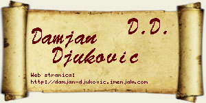 Damjan Đuković vizit kartica